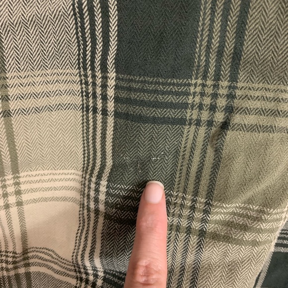 Eddie Bauer Legend Bainbridge Plaid Flannel Button Front Shirt XXL TALL *FLAWED - Picture 11 of 12